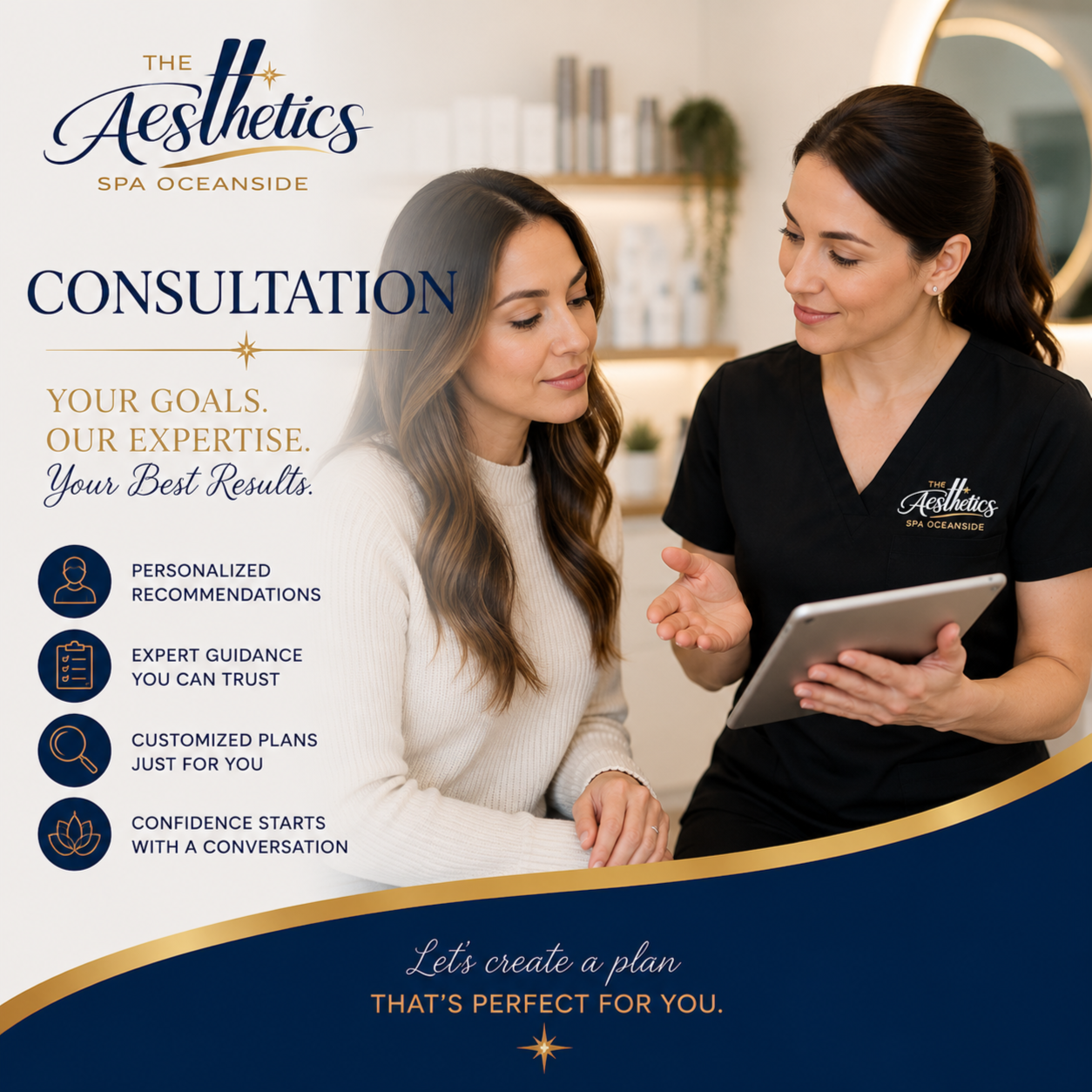 Consultation at The Aesthetics Spa in Oceanside, NY