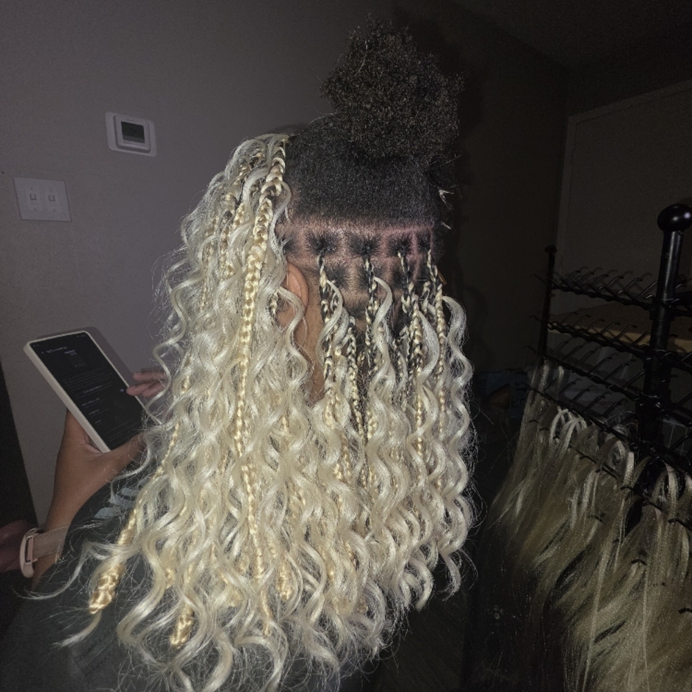 Boho Hair at Nappe Locs in Fayetteville, NC
