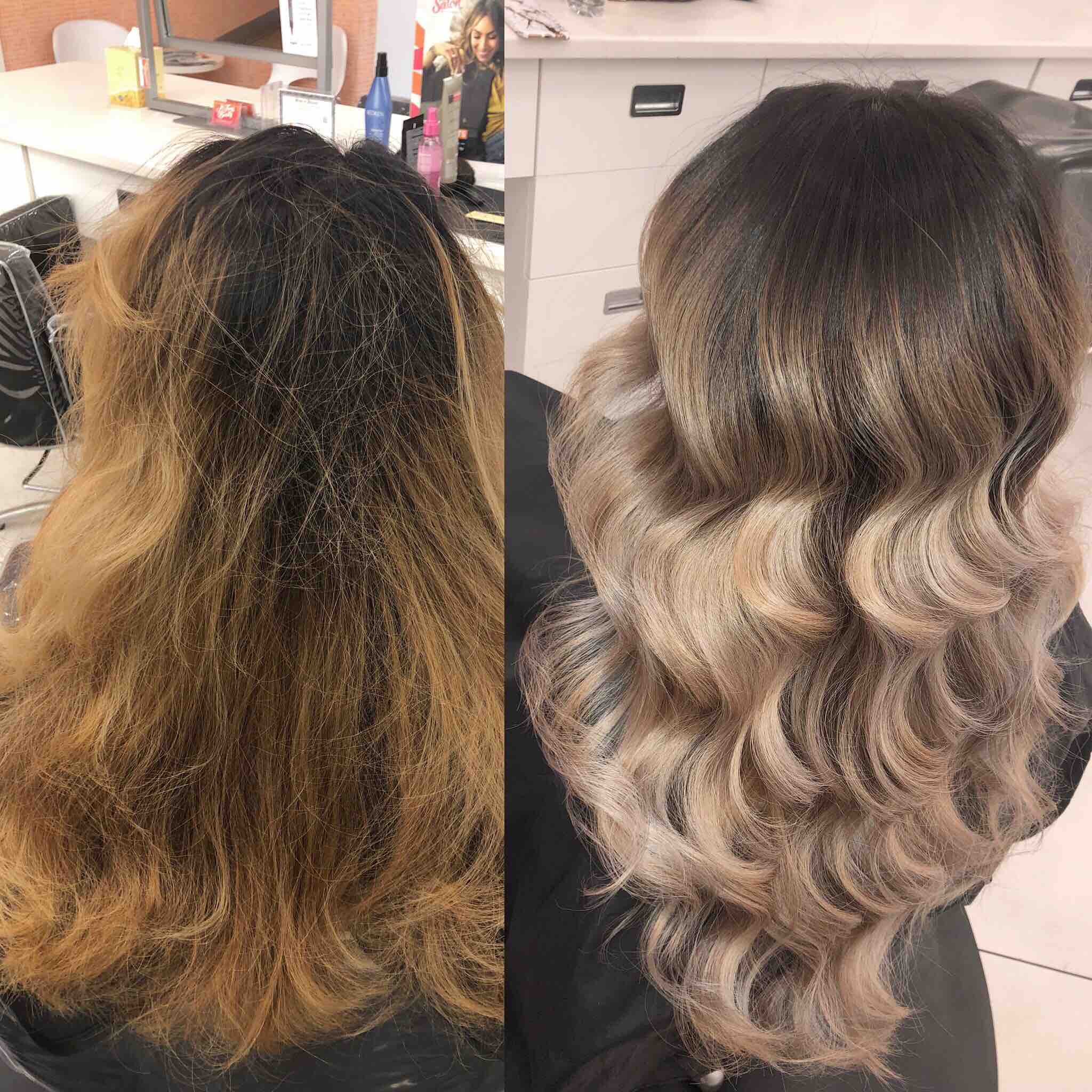 Full Blonde Balayage