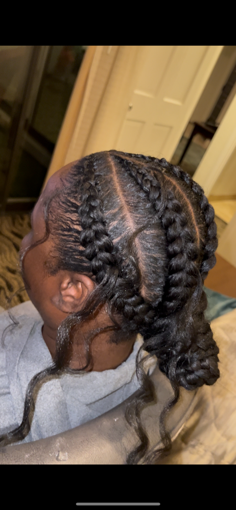 Boho Feed-in Butterfly Cornrows✨