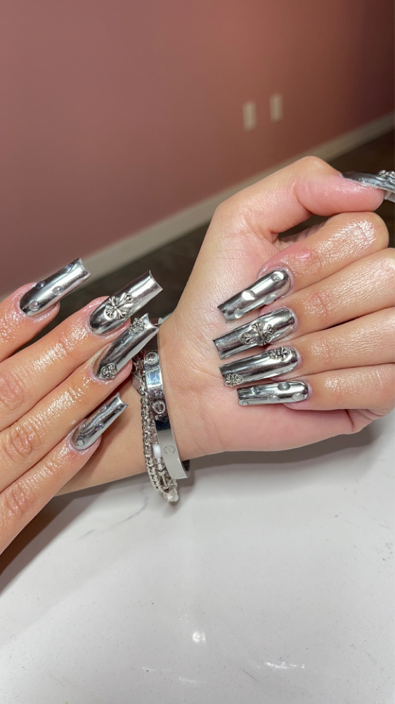Long Acrylic Fill at Blossomed Beauty Lounge in Hesperia, CA