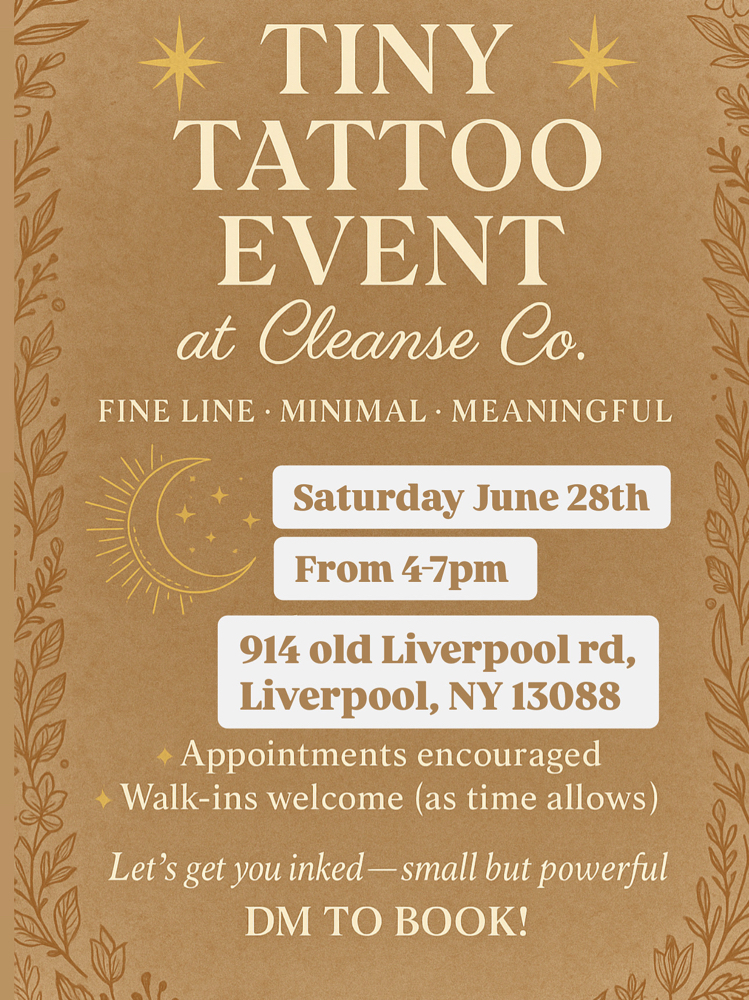 Cleanse Co. Event 4pm-7pm