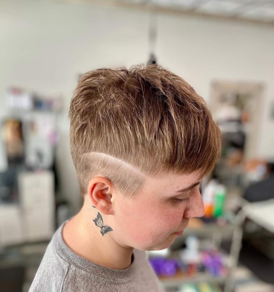 Haircut With Clippers And Scissors