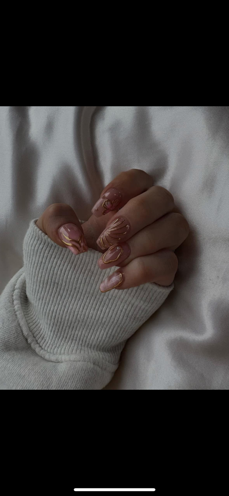 Gelx Nails With Design