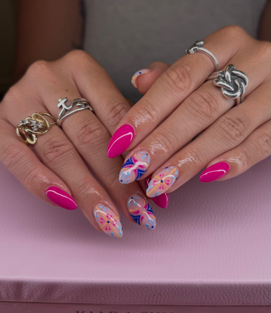 Medium Poly Gel Full Set