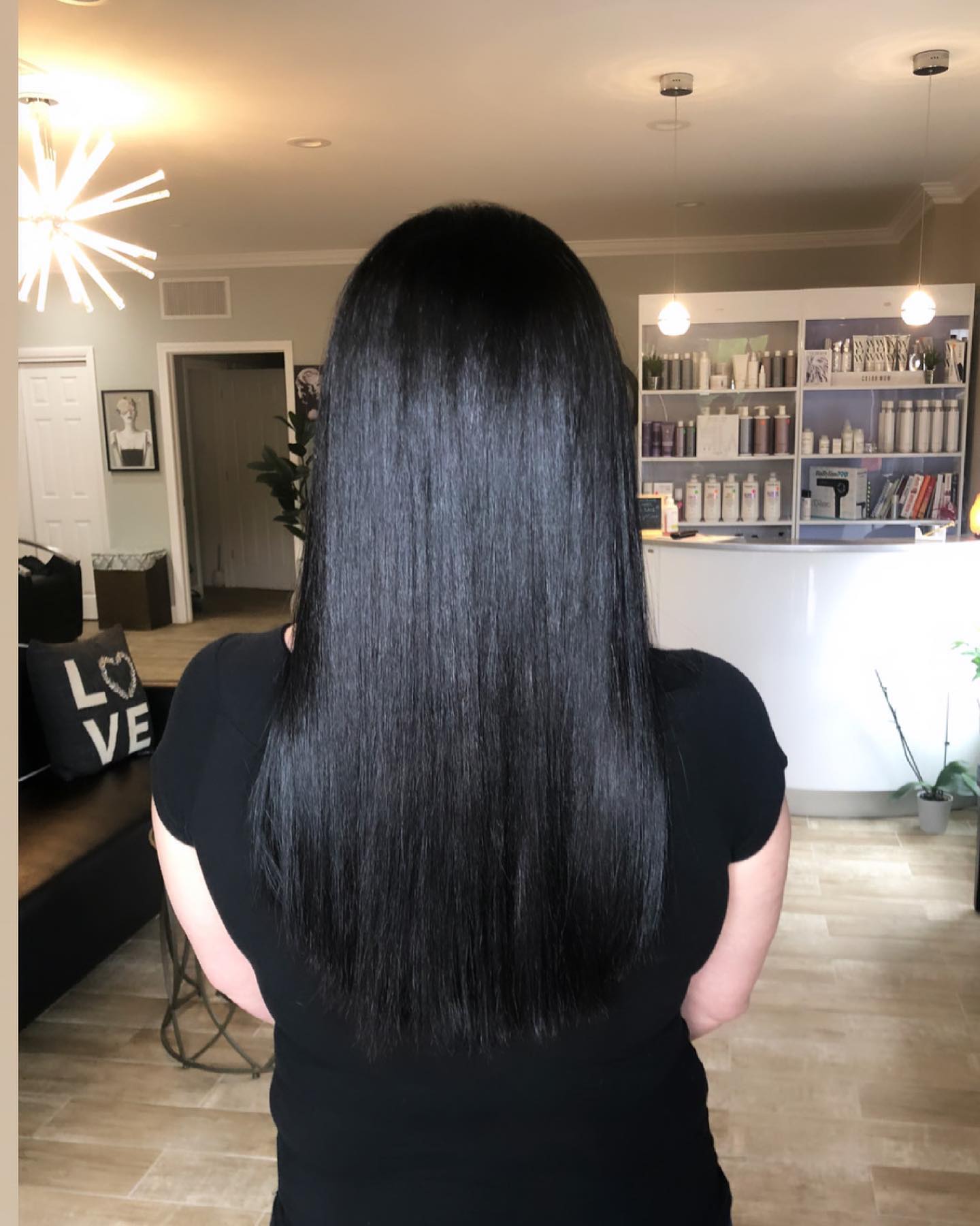 permanent hair straightening