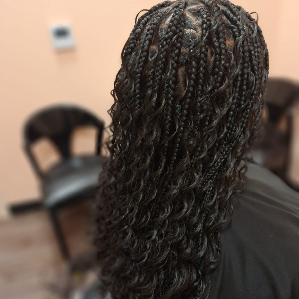 Boho Box Braids – Large (Mid-Back) at WestAfrican Beauty Junction Braids in Prosper, TX