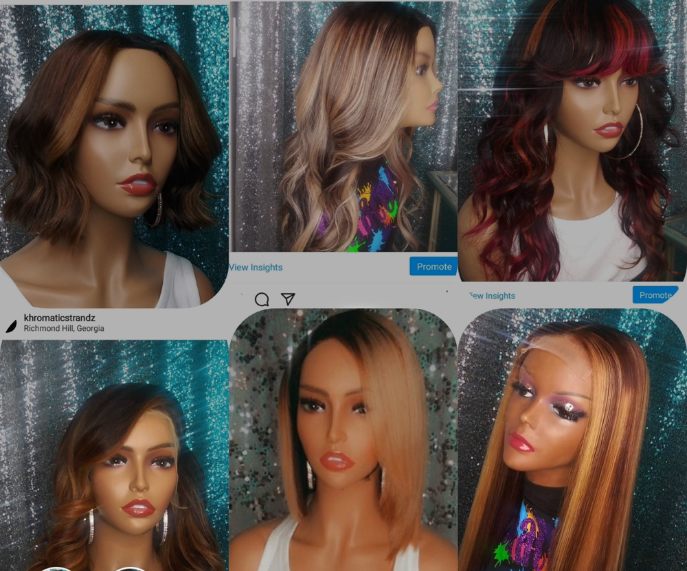 Custom Colored Wigs-Exclusive Drop