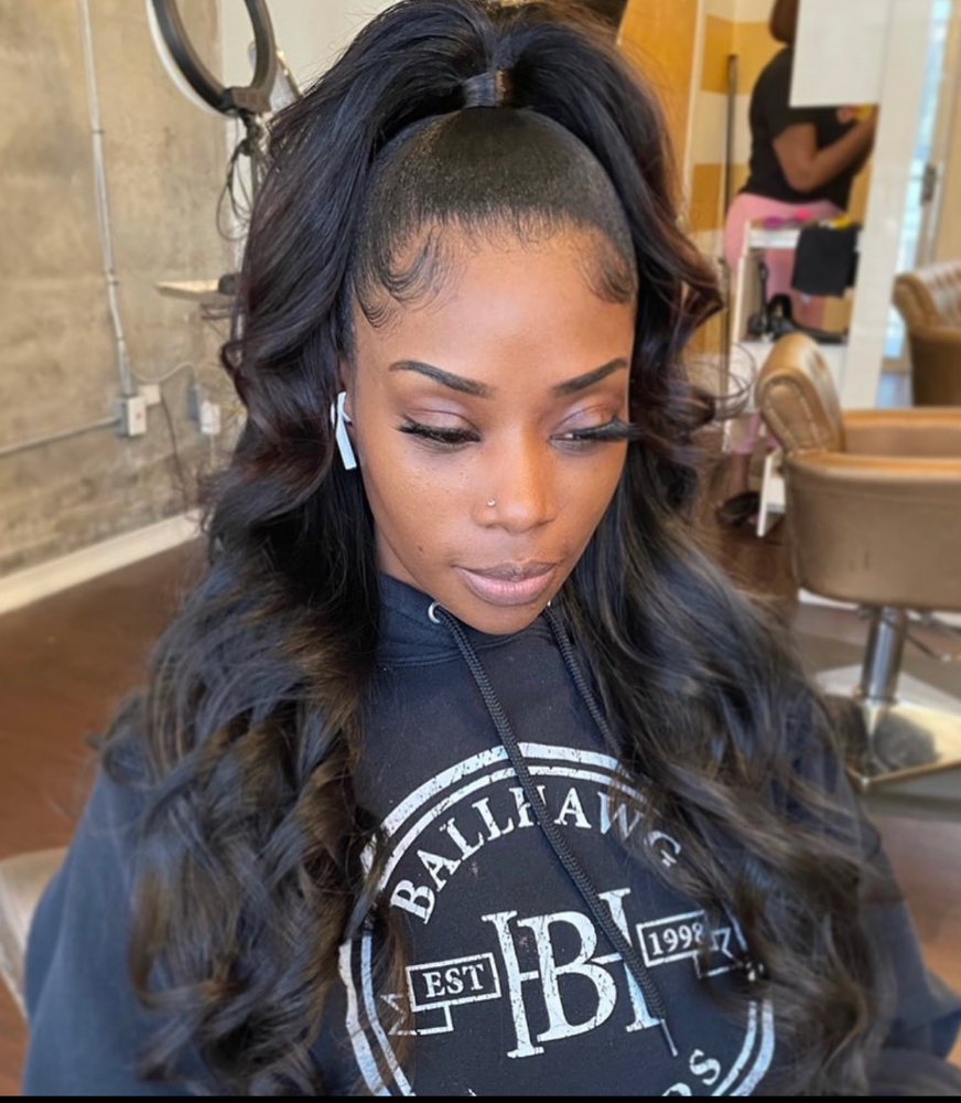 Half Up/Half Down Sew-In