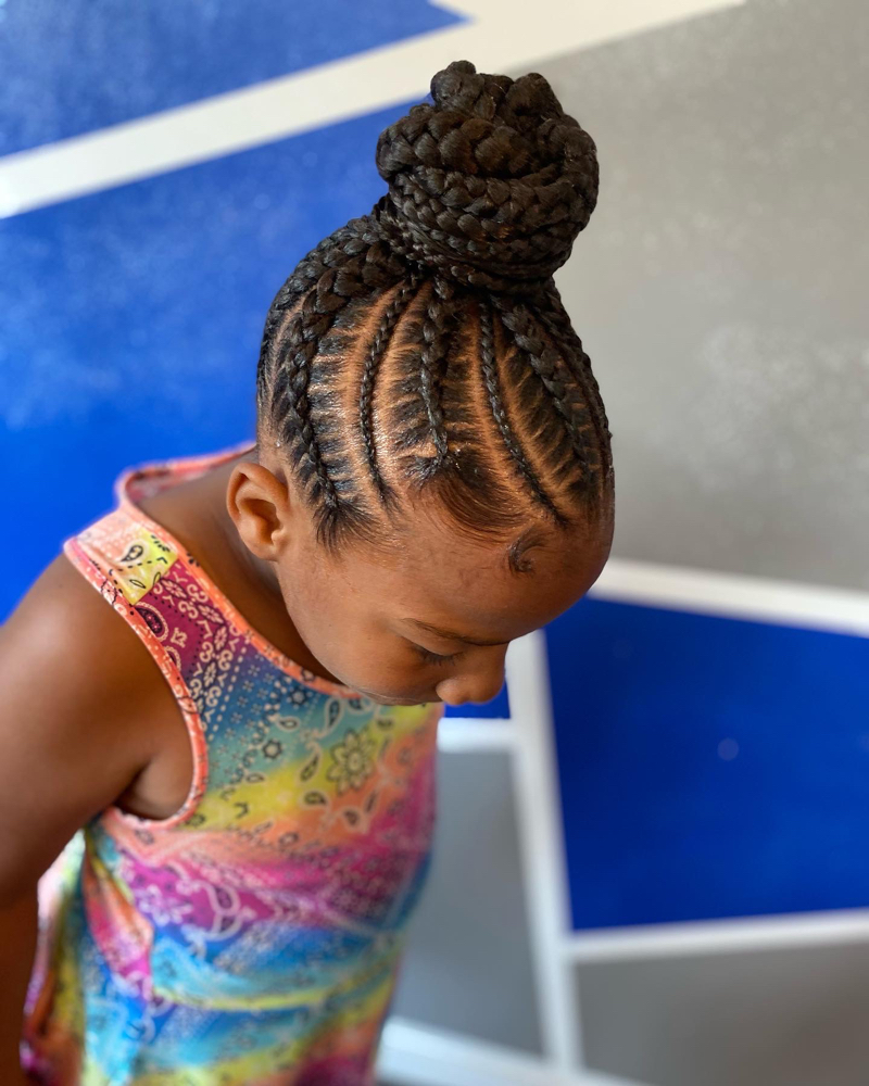 Kids Feed In Stitch Ponytail