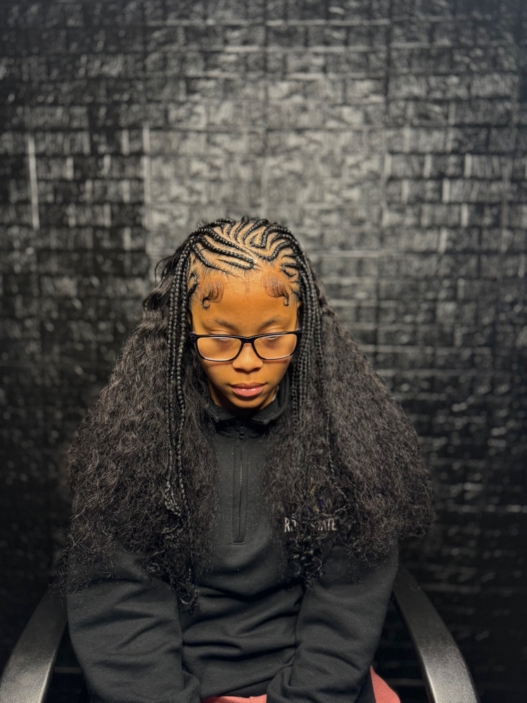 Half Sew In/QW Half Braids (S) at StylezByJazmyne in Oklahoma City, OK