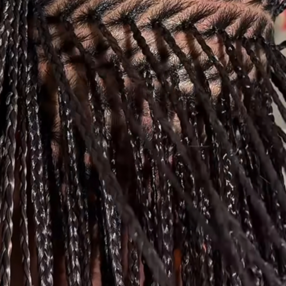 comments: "Knotless braids... at JD Braiding Embassy in Richmond, TX