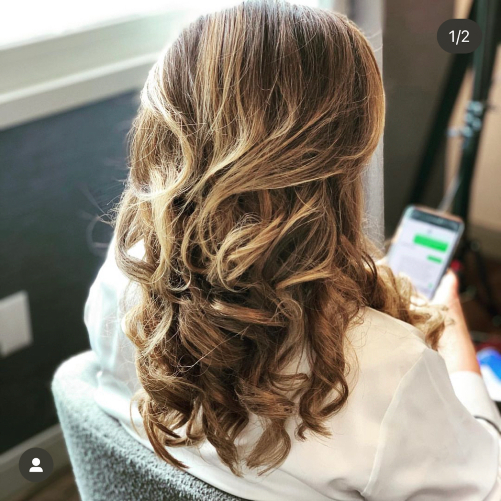 Styled Curled Down