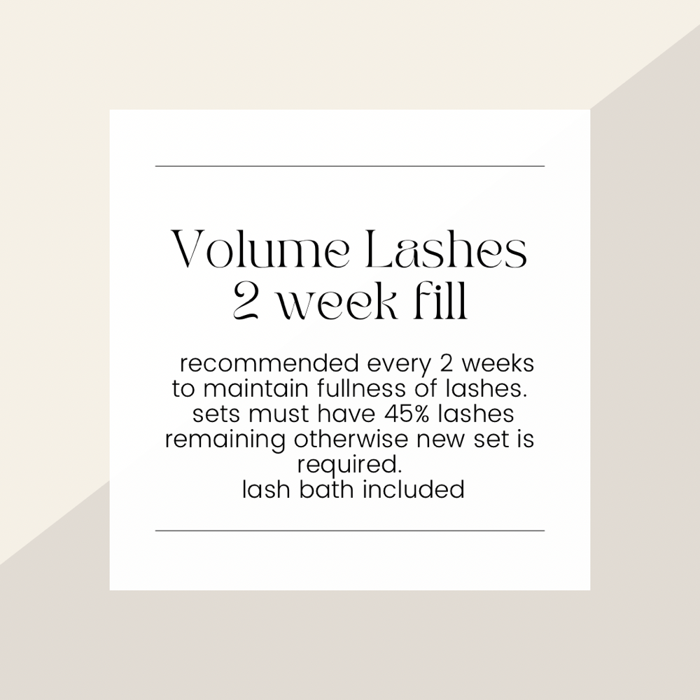 Volume Lashes—2 Week Fill