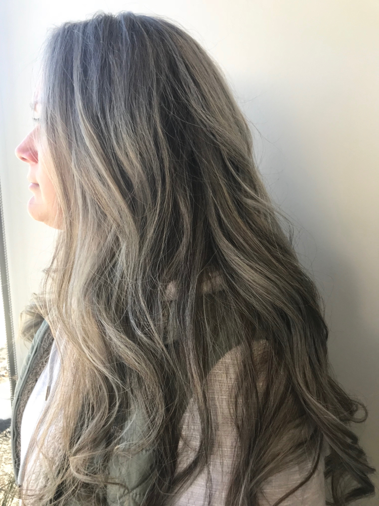 Highlight, Root Retouch And Haircut