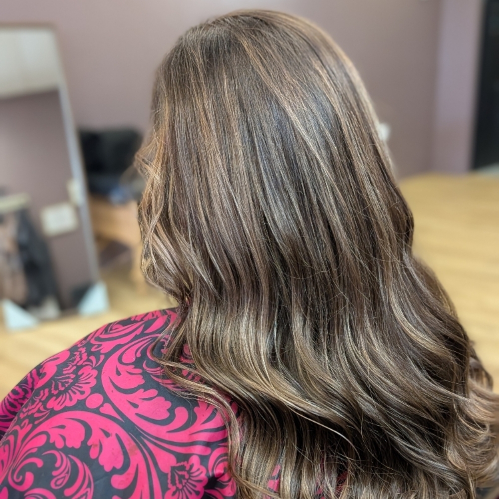 Partial Highlight at Foil And Fade Modern Hair Studio in Oneida, TN