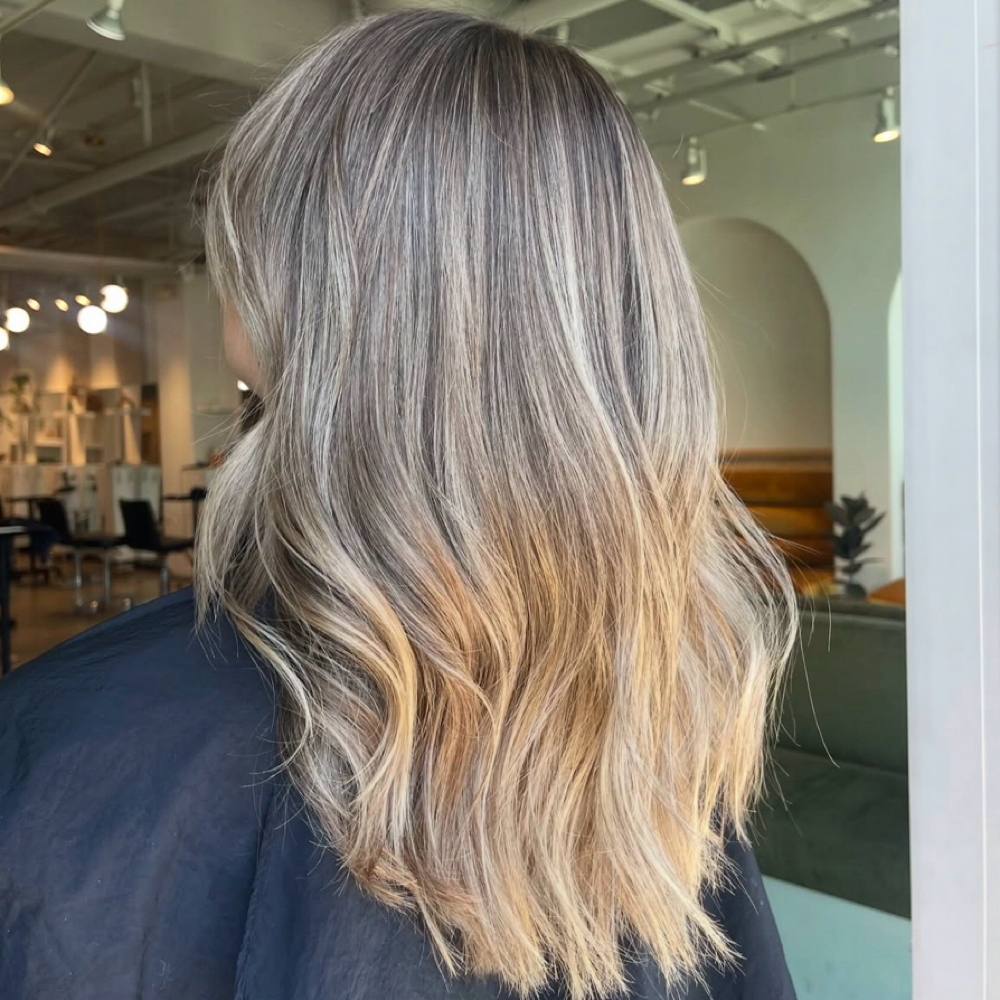 Partial Balayage/Lived-In Color+Cut at Cove Collective Salon in La Jolla, CA