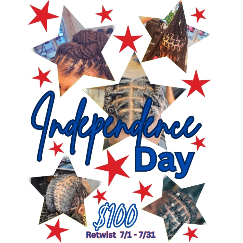 Lunar Independence Day Sale at Luxurious Loctician in Lewisville, TX