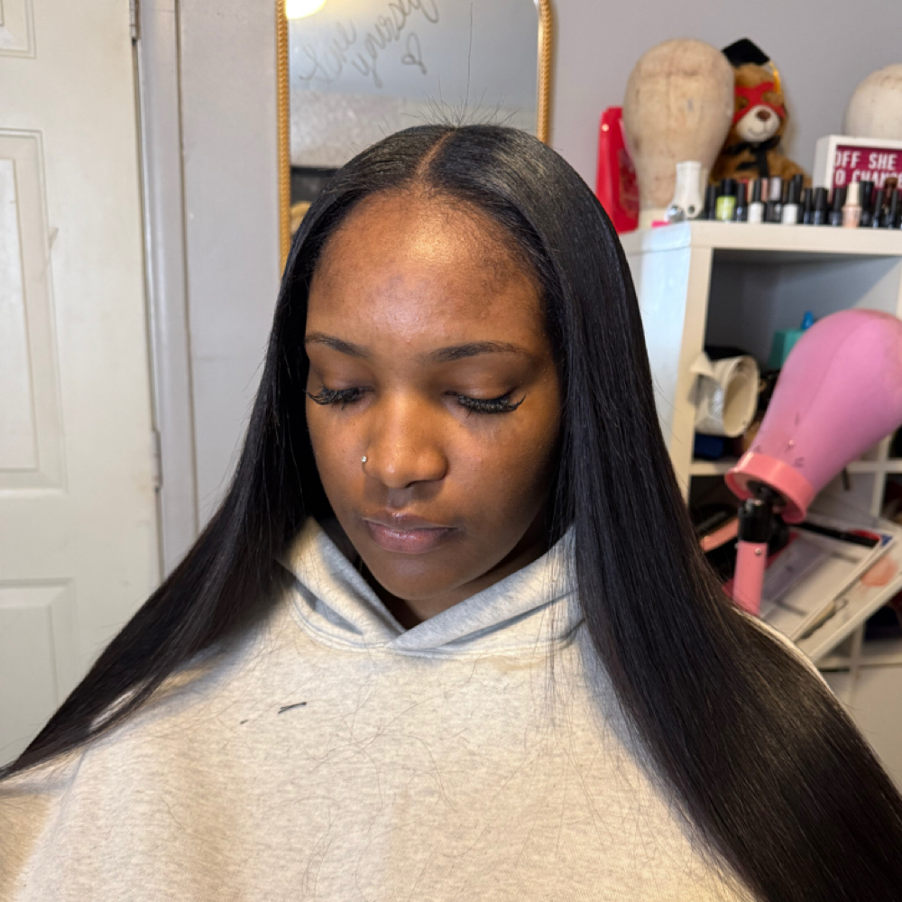 Natural Leave Out SEW IN at Chanele Xtensions in Millville, NJ