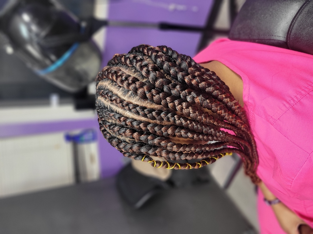 2-4 Feedin Braids Hair Included