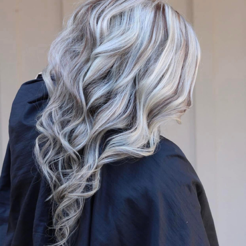 Platinum Blonde Hair Coloring at Bei Capelli by JayMarie in Greece, NY
