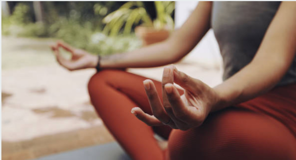 Guided meditation session