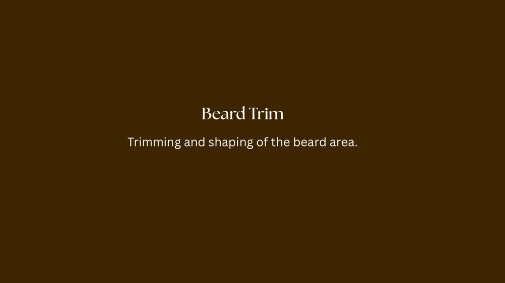 Beard Trim at Wild Honey Studio in Sioux Falls, SD