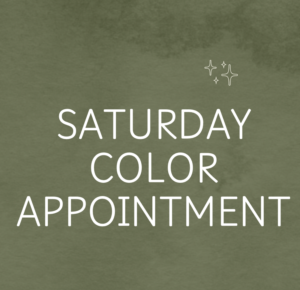 Saturday Color Appointment