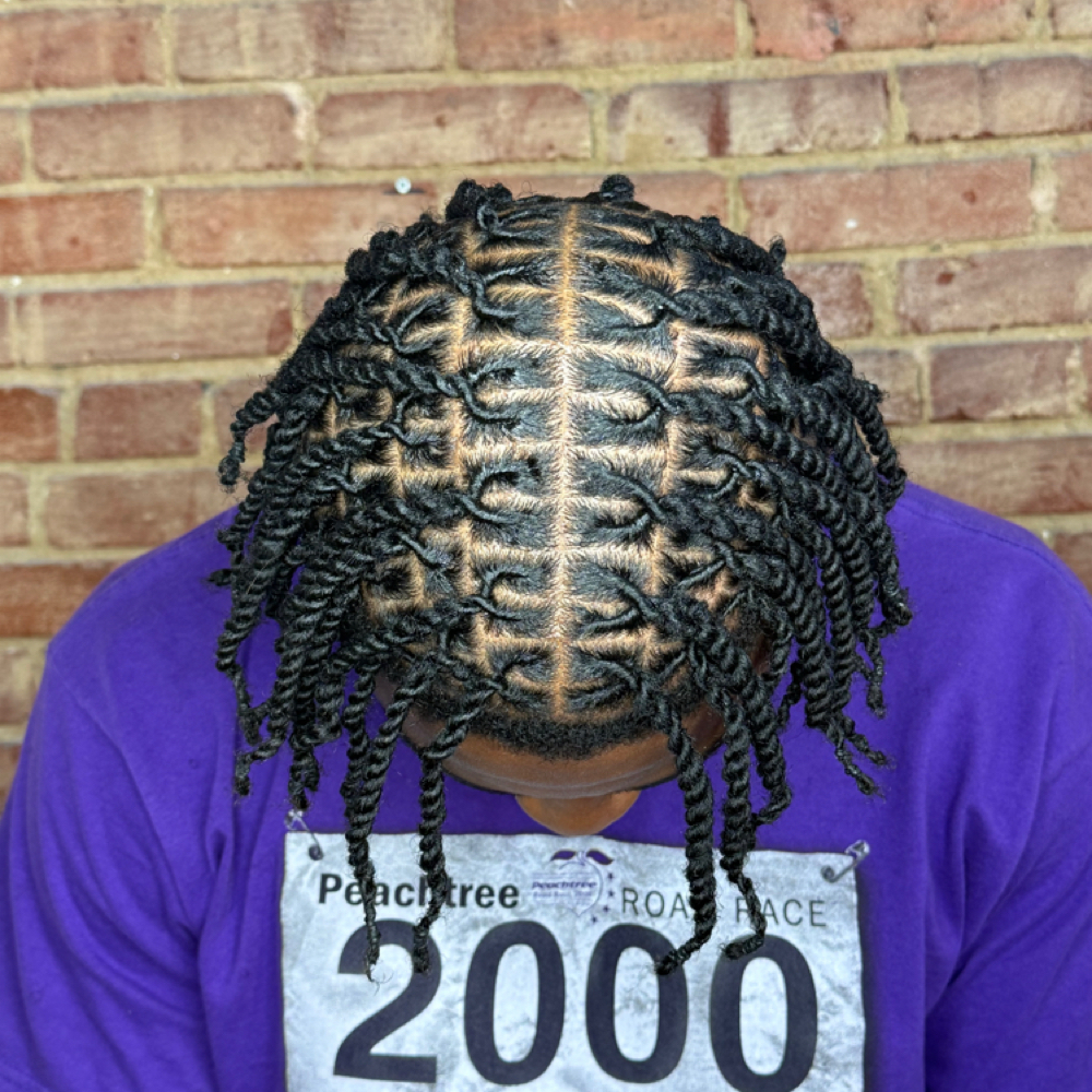 Two strand with hair added at Hair with Jade in plano, TX