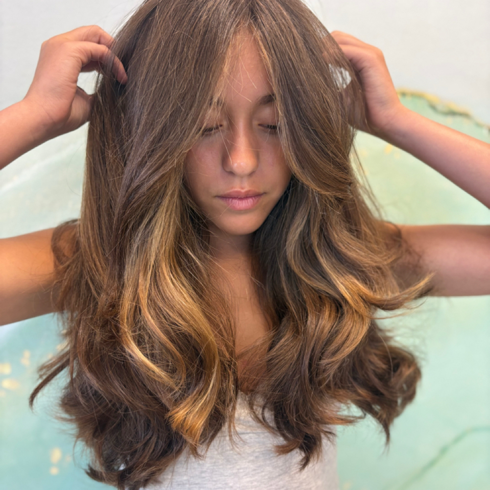 Highlights With Color Long at Hair By The Rox in Laguna Hills, CA