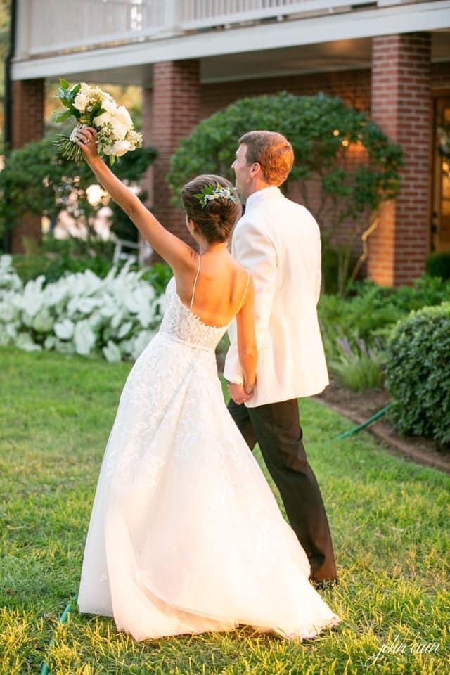 Bride's hairstyle