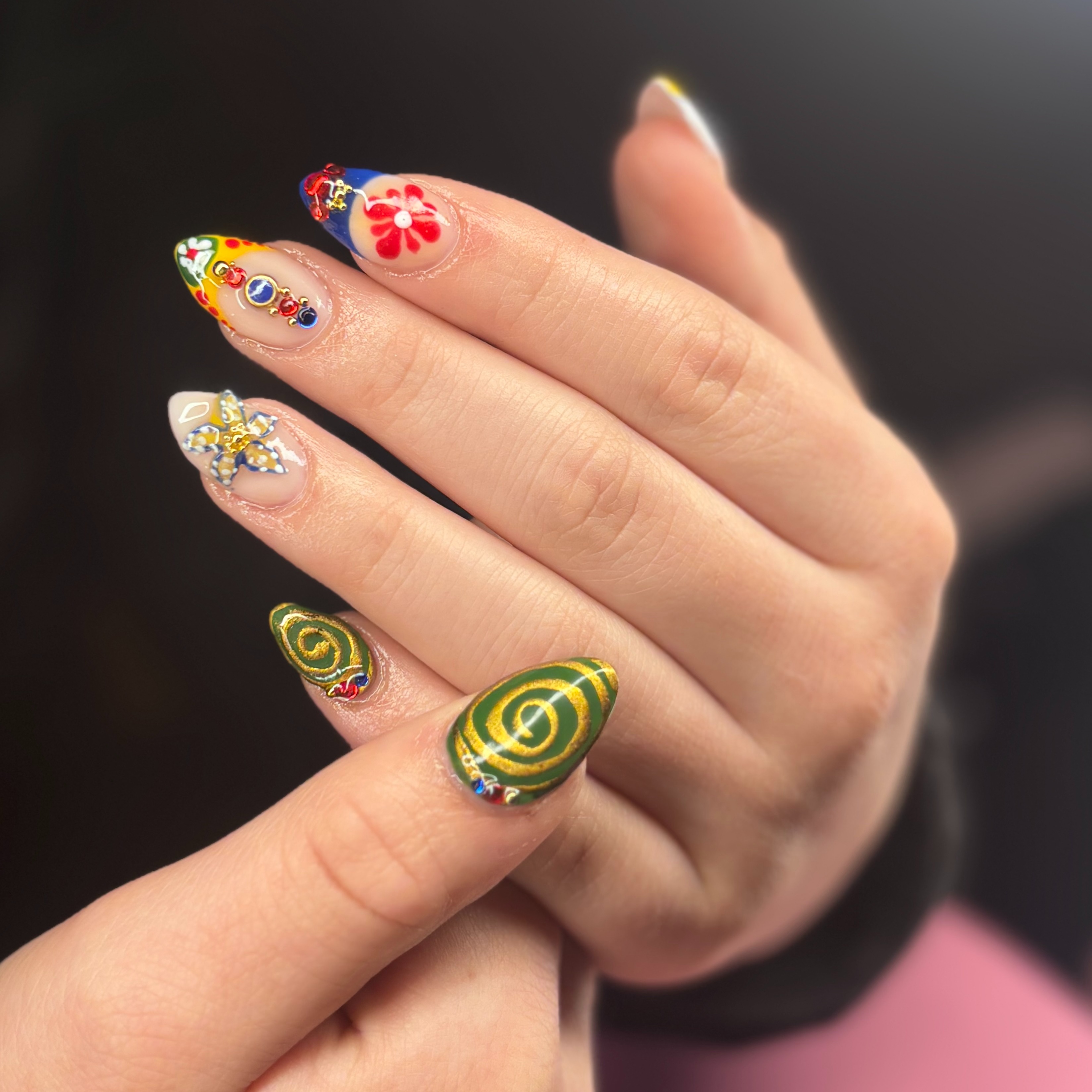 Builder gel with tips at Nailed Bai Marie in Howell, MI