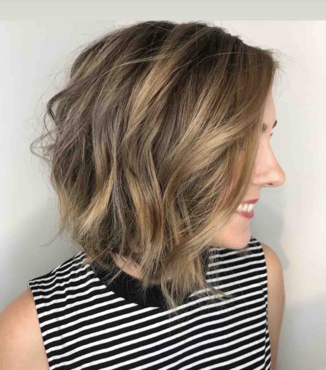 Partial Balayage with Haircut