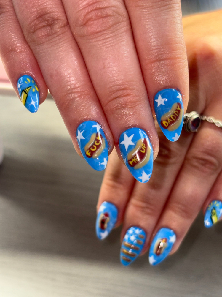 Gel x full set and removal at Vibe Salon in Reno, NV