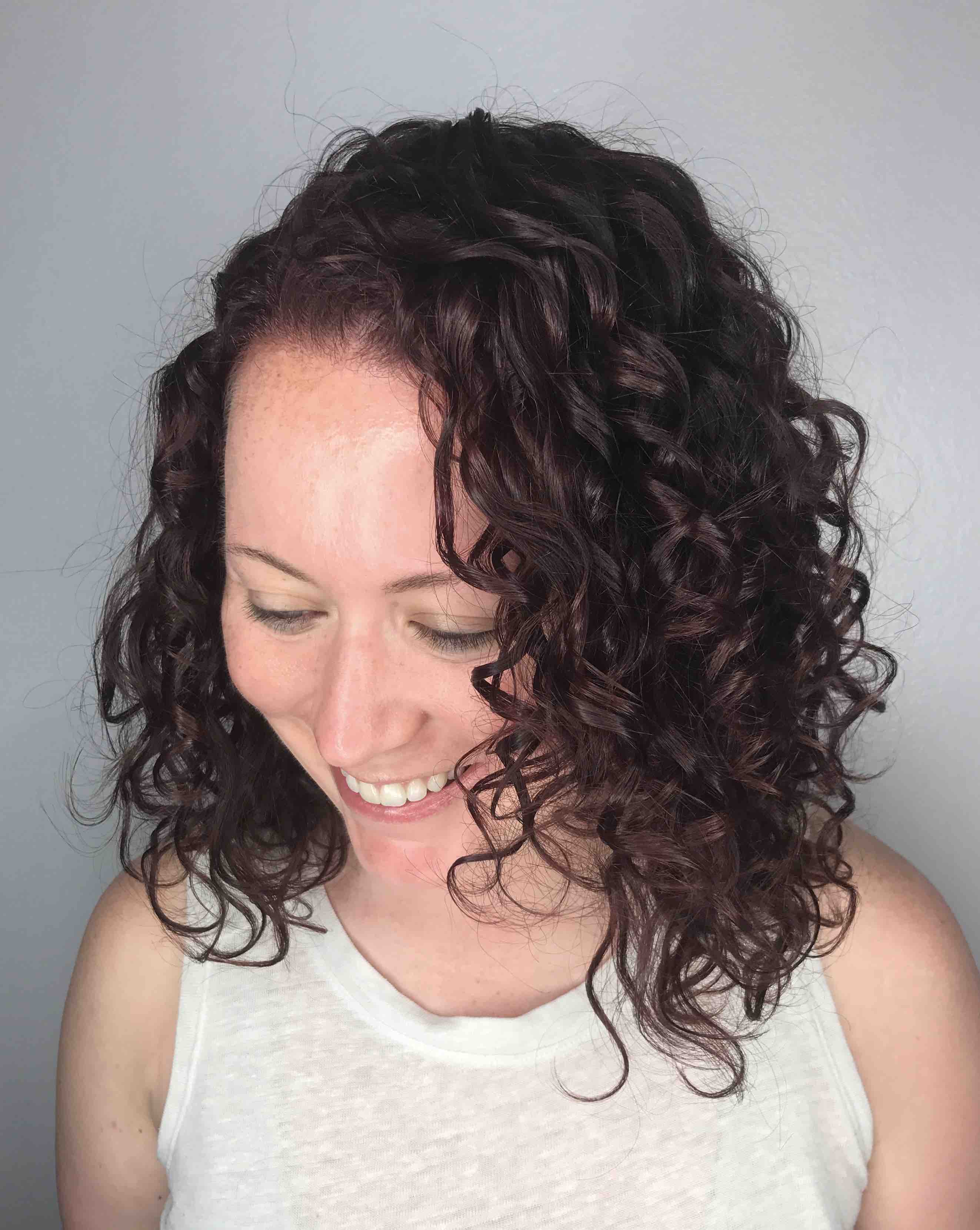 Color Retouch with Curly Cut