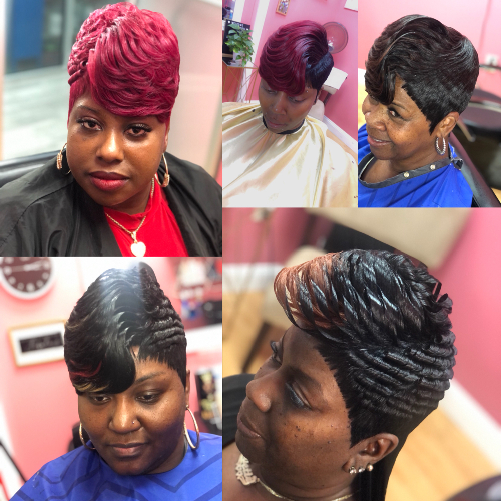 28pc W/Pleets Or Curls