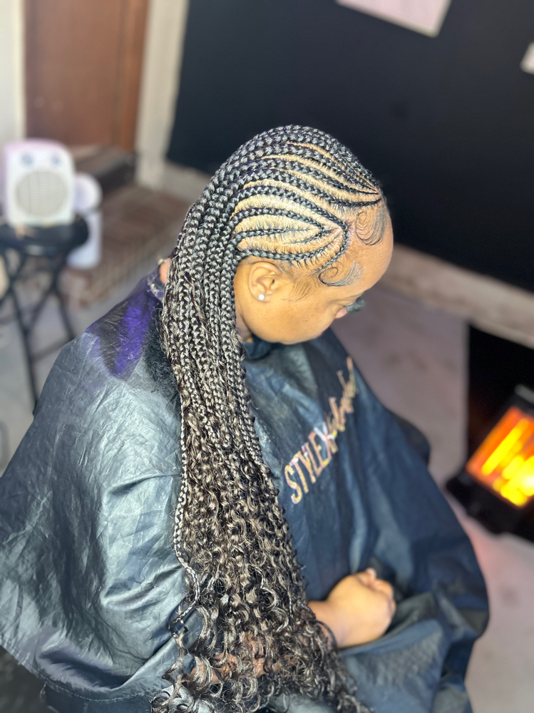 Boho Freestyle Cornrows 16-20