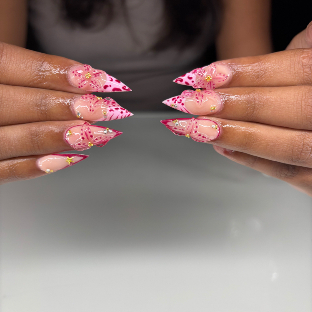 Long Acrylic Fill at Luxnailsalon in Greenville, TX