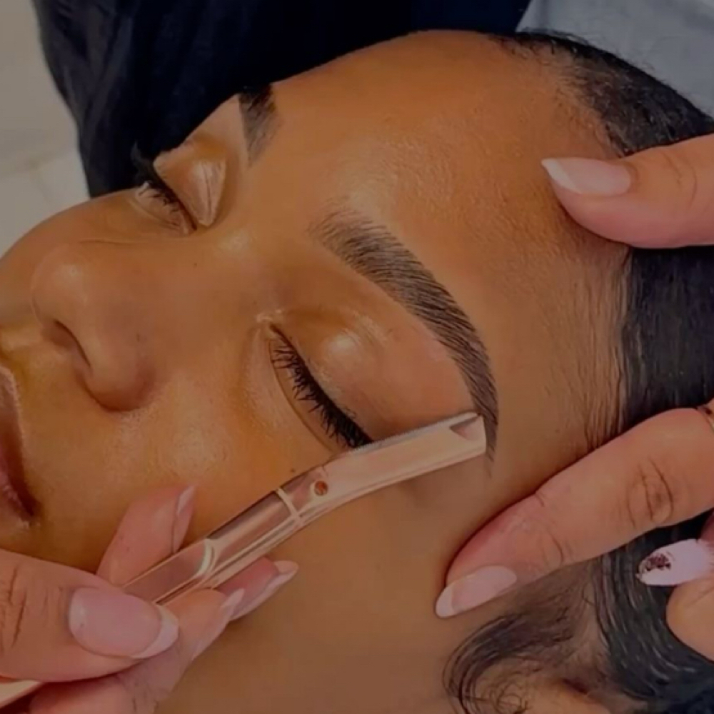 Brow lamination + tint + wax at Skintherapyhtx in Houston, TX