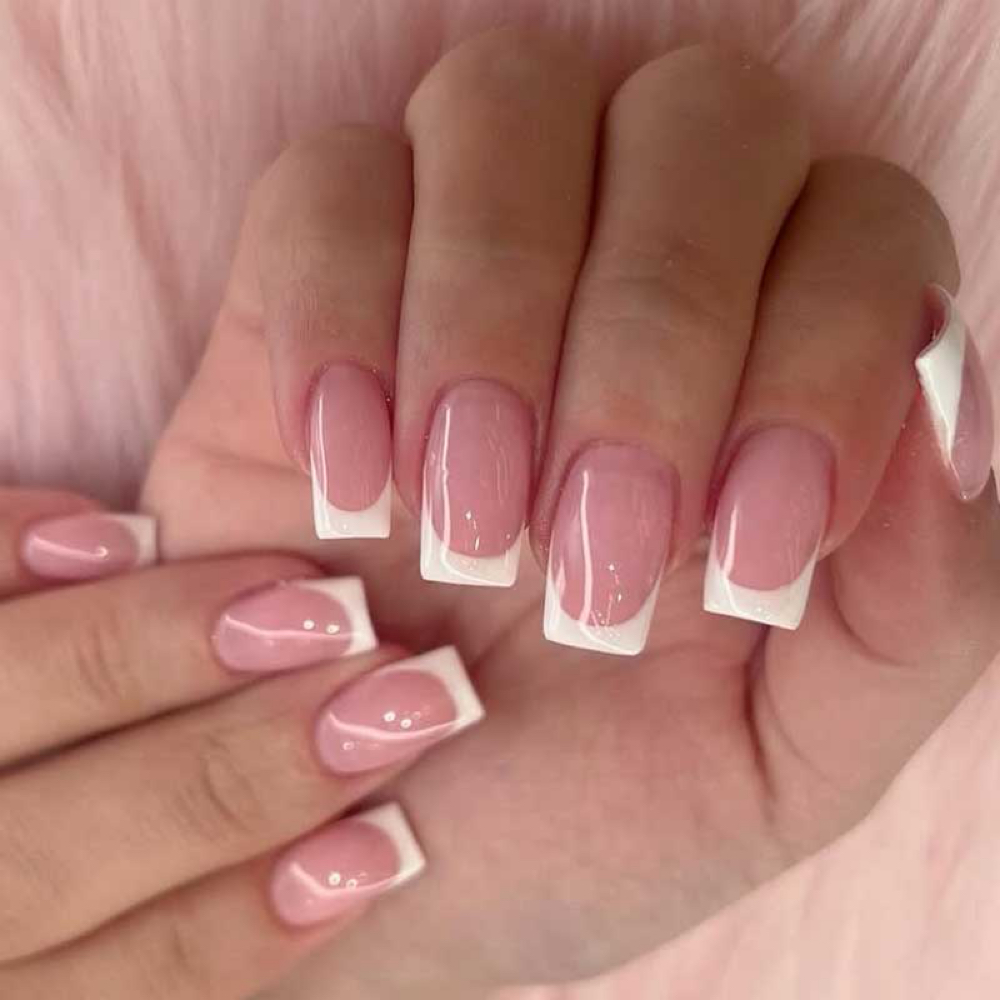 Gel French Manicure at Sophie’s Nails in Newtown, PA