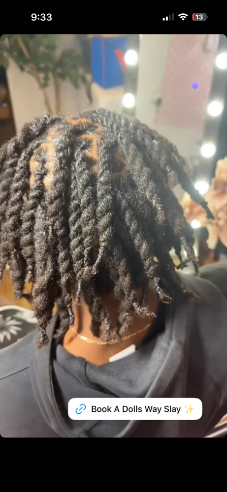 Retwist, Ropes ! at 🏆🎀Dolls Way Salon 🎀🏆 in Wichita, KS