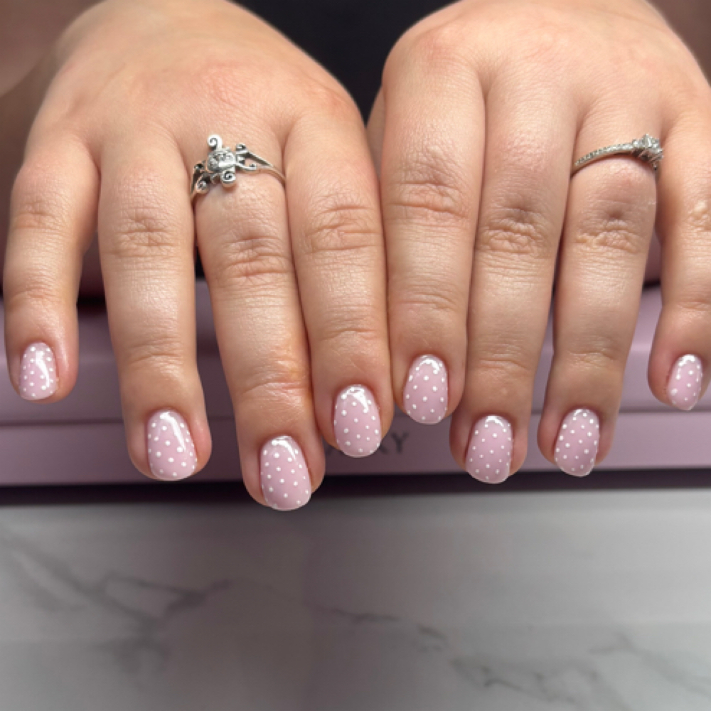 Rubber Base Manicure at E-Curve Nails in Wurtsboro, NY