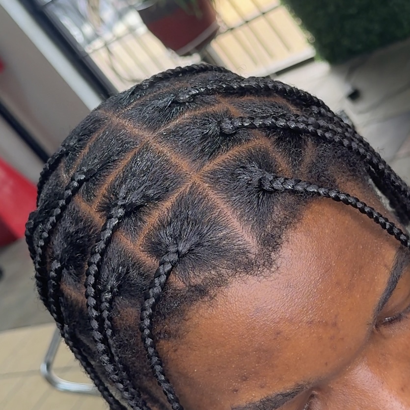 Men’s Large Plaits at Slaid & Stitched in Arlington, TX