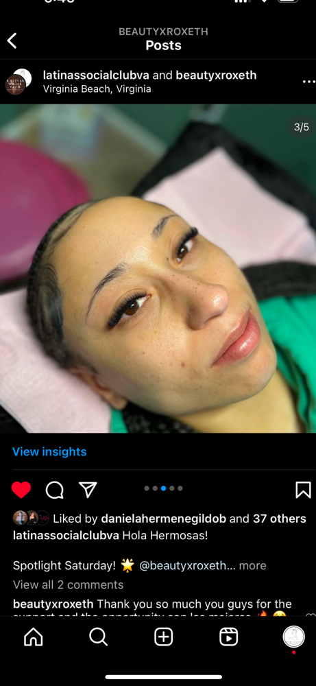 Volume eyelash extensions