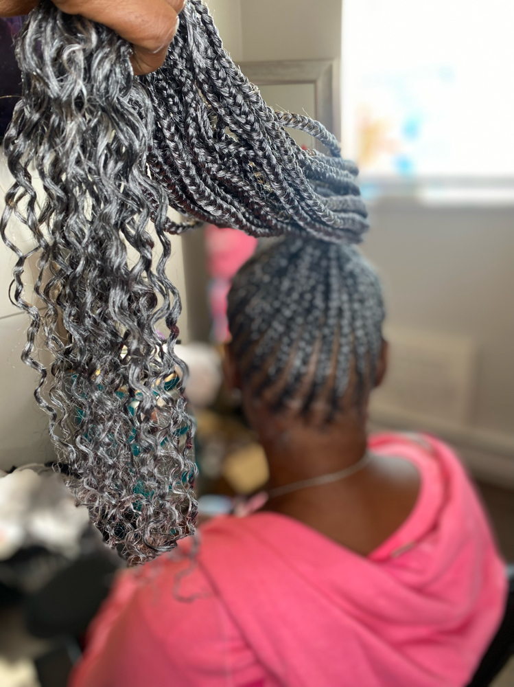 Braided Ponytail/Buns Med