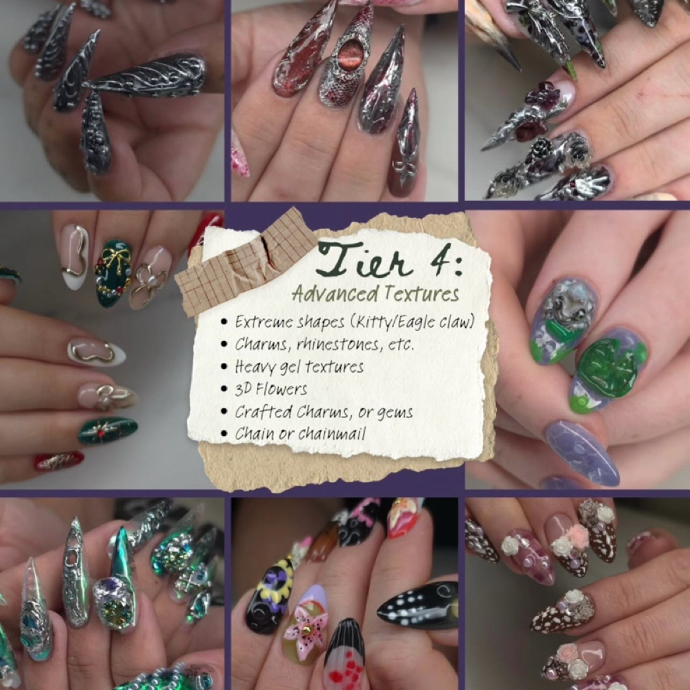 Tier Four | Advanced Textures at Crystal Star Nails in Clute, TX