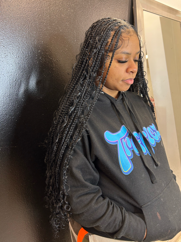 knotless bohemian box braids