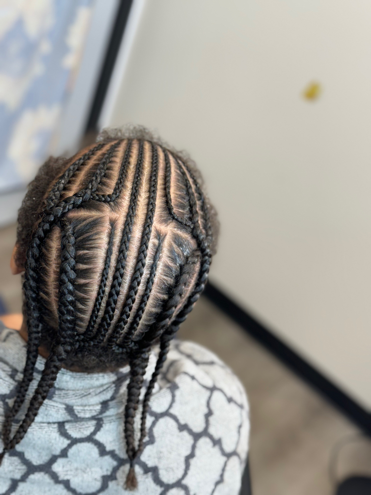Boys Man Bun Braids