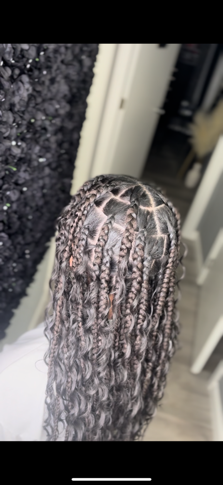 Medium Boho Box Braids