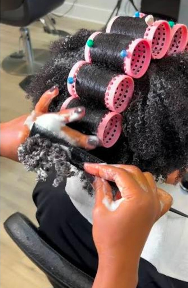 Roller Set at PRIDE & CO. HAIR STUDIO in St. Petersburg, FL
